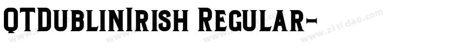 QTDublinIrish Regular字体转换